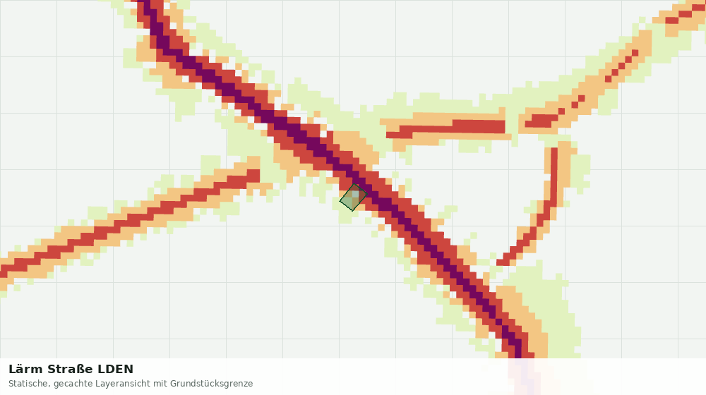 Statische Kartenansicht: Lärm Straße LDEN