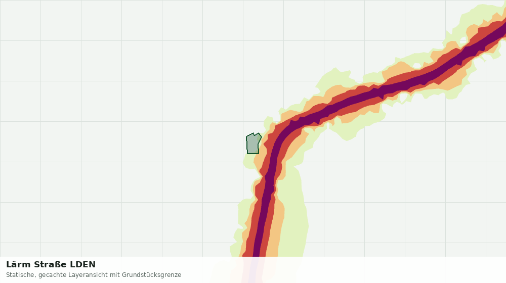 Statische Kartenansicht: Lärm Straße LDEN