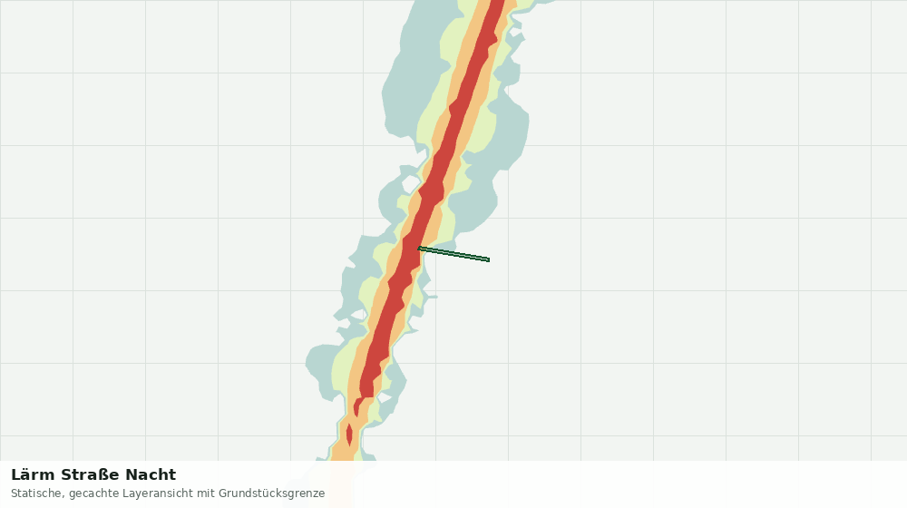Statische Kartenansicht: Lärm Straße Nacht
