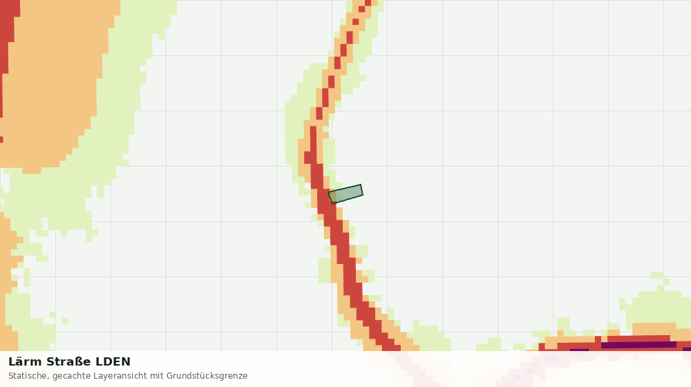 Statische Kartenansicht: Lärm Straße LDEN