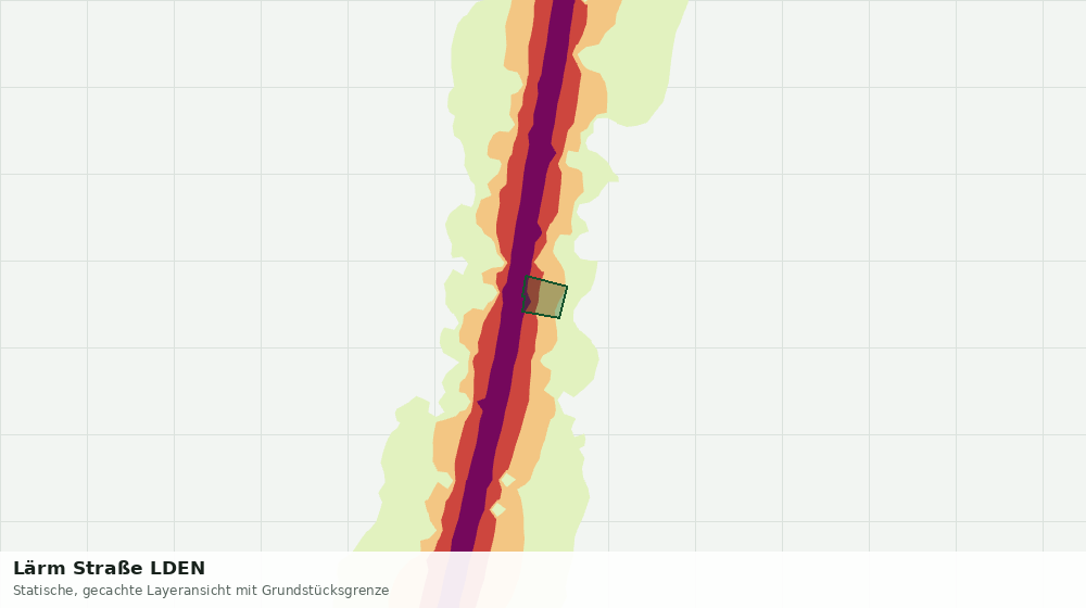 Statische Kartenansicht: Lärm Straße LDEN