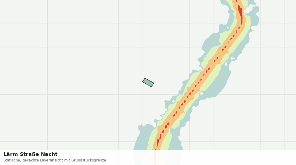 Statische Kartenansicht: Lärm Straße Nacht