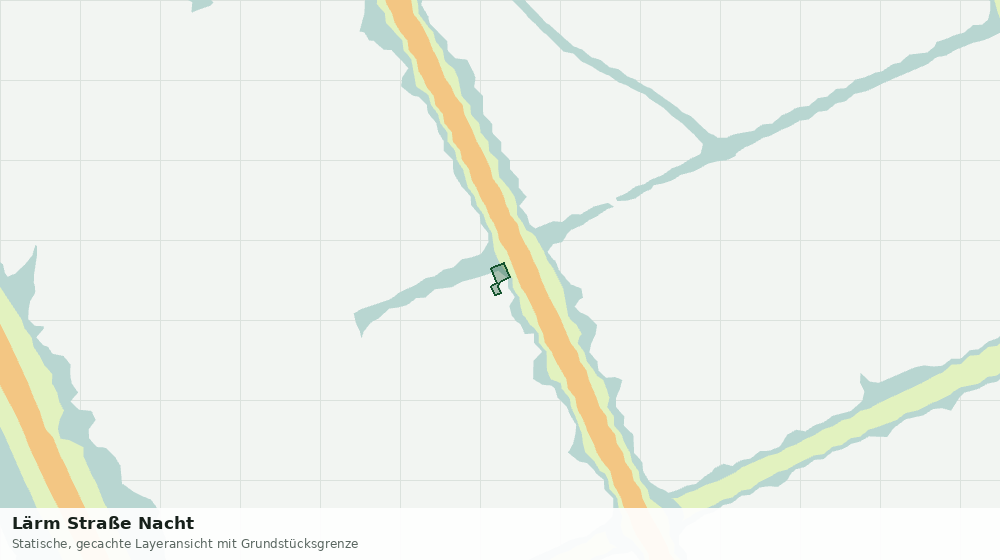 Statische Kartenansicht: Lärm Straße Nacht