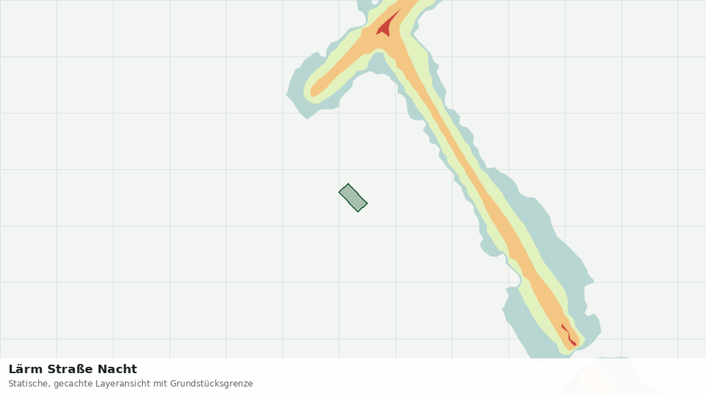 Statische Kartenansicht: Lärm Straße Nacht