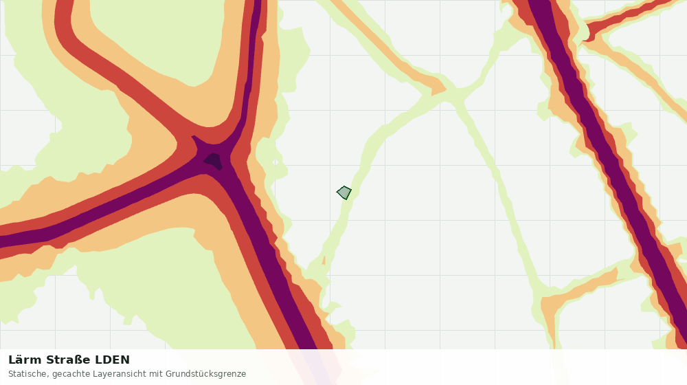 Statische Kartenansicht: Lärm Straße LDEN