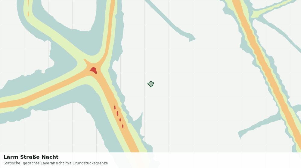Statische Kartenansicht: Lärm Straße Nacht