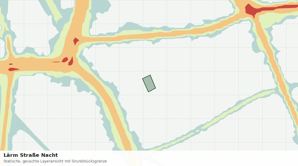Statische Kartenansicht: Lärm Straße Nacht