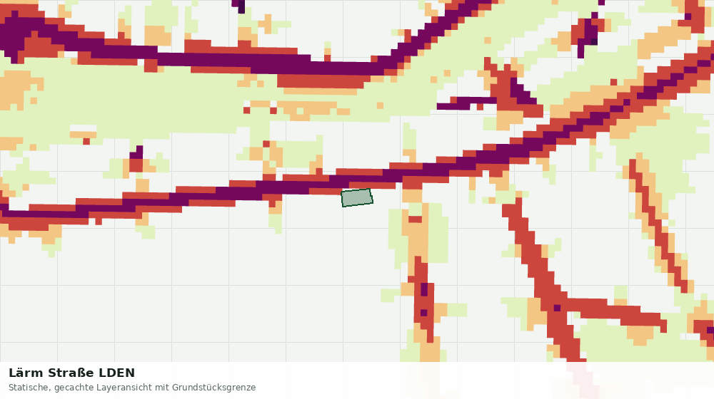 Statische Kartenansicht: Lärm Straße LDEN