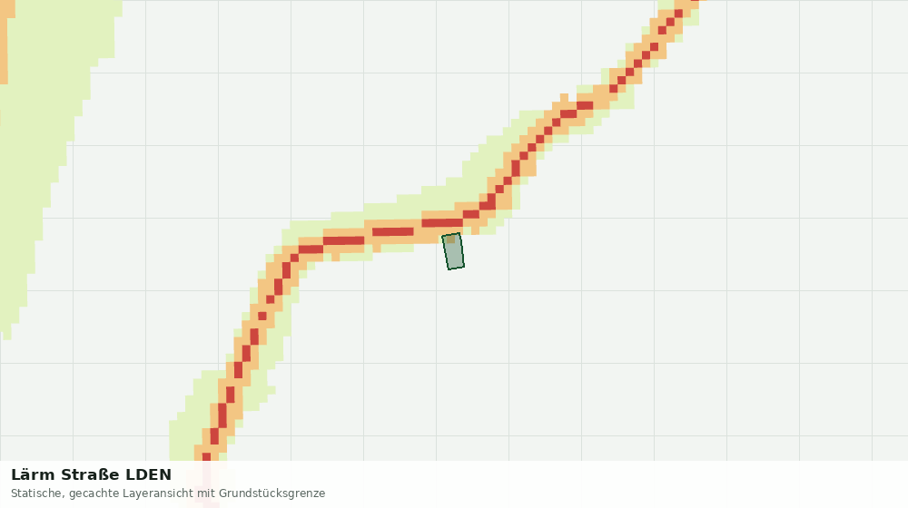 Statische Kartenansicht: Lärm Straße LDEN