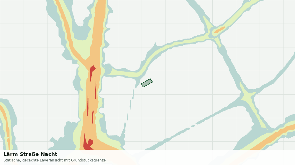 Statische Kartenansicht: Lärm Straße Nacht