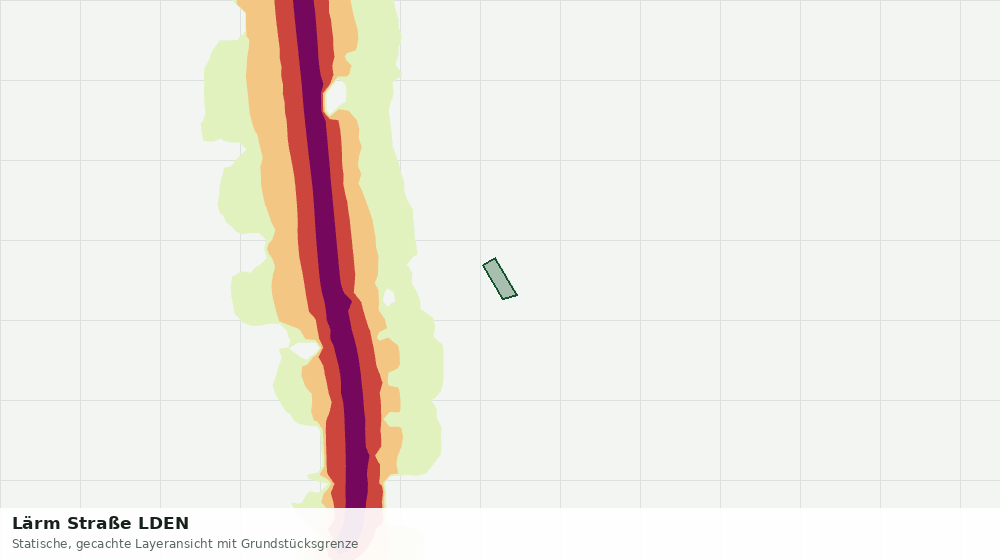 Statische Kartenansicht: Lärm Straße LDEN