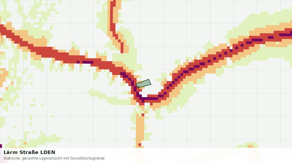 Statische Kartenansicht: Lärm Straße LDEN