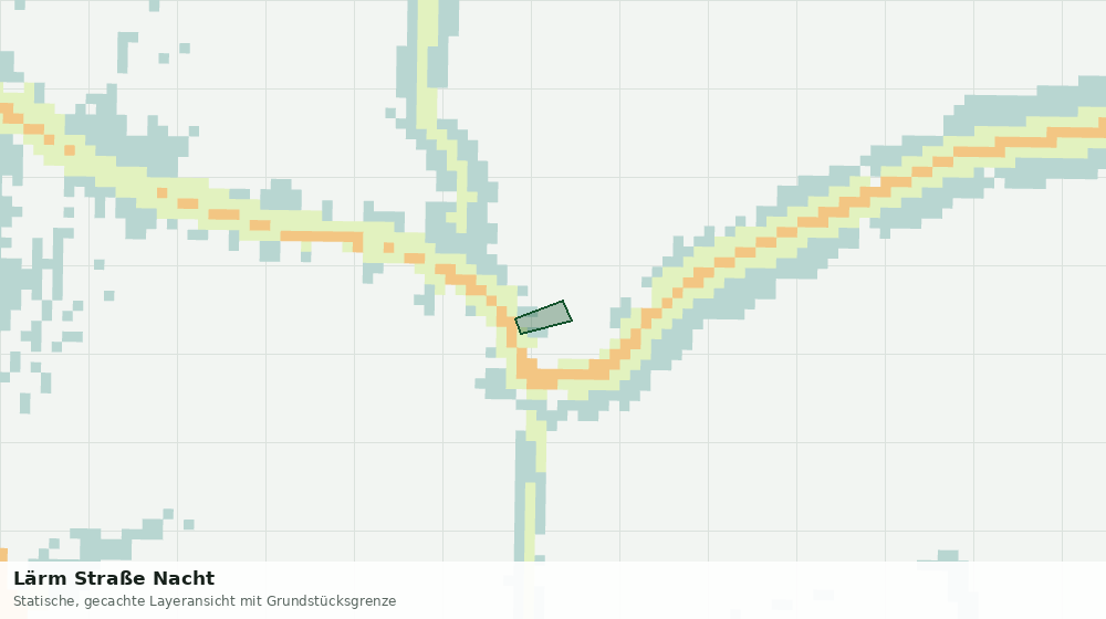 Statische Kartenansicht: Lärm Straße Nacht