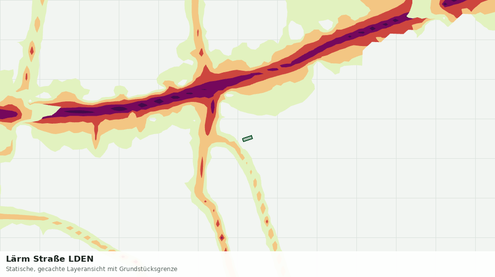 Statische Kartenansicht: Lärm Straße LDEN