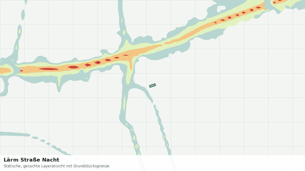 Statische Kartenansicht: Lärm Straße Nacht