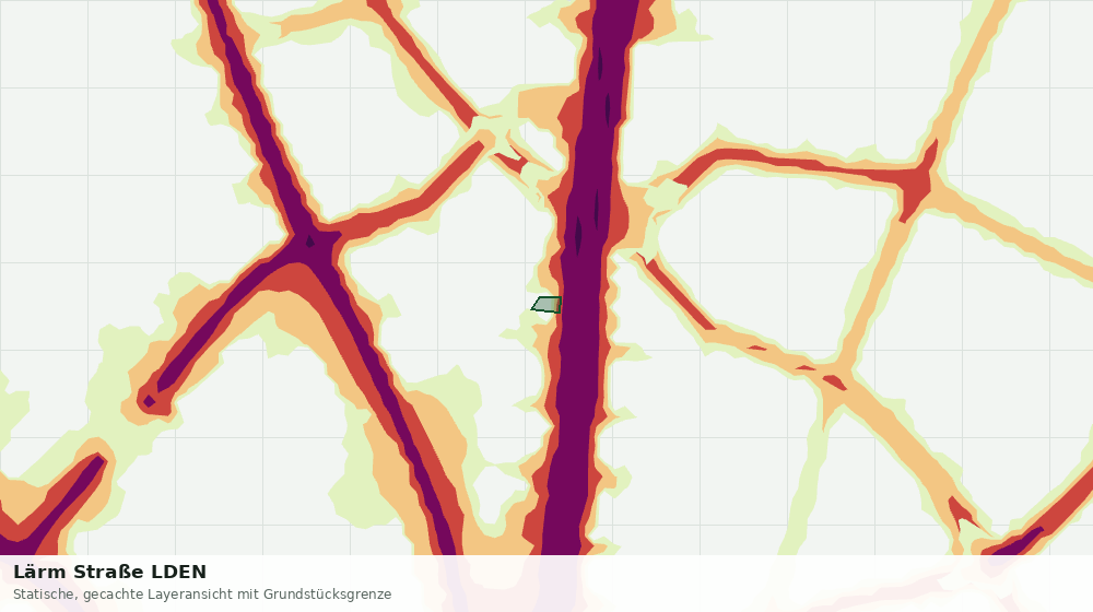 Statische Kartenansicht: Lärm Straße LDEN