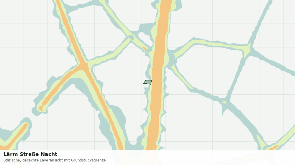 Statische Kartenansicht: Lärm Straße Nacht