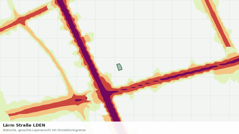 Statische Kartenansicht: Lärm Straße LDEN
