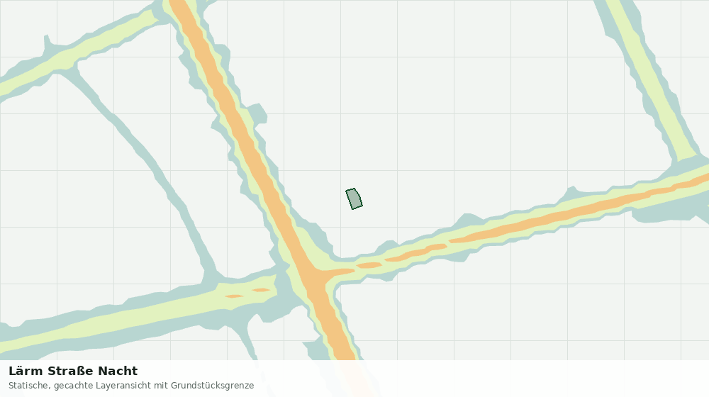 Statische Kartenansicht: Lärm Straße Nacht