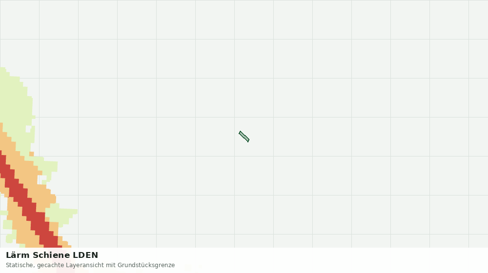 Statische Kartenansicht: Lärm Schiene LDEN