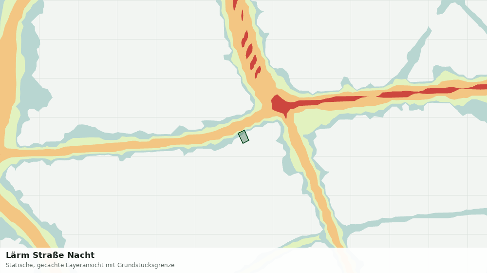 Statische Kartenansicht: Lärm Straße Nacht