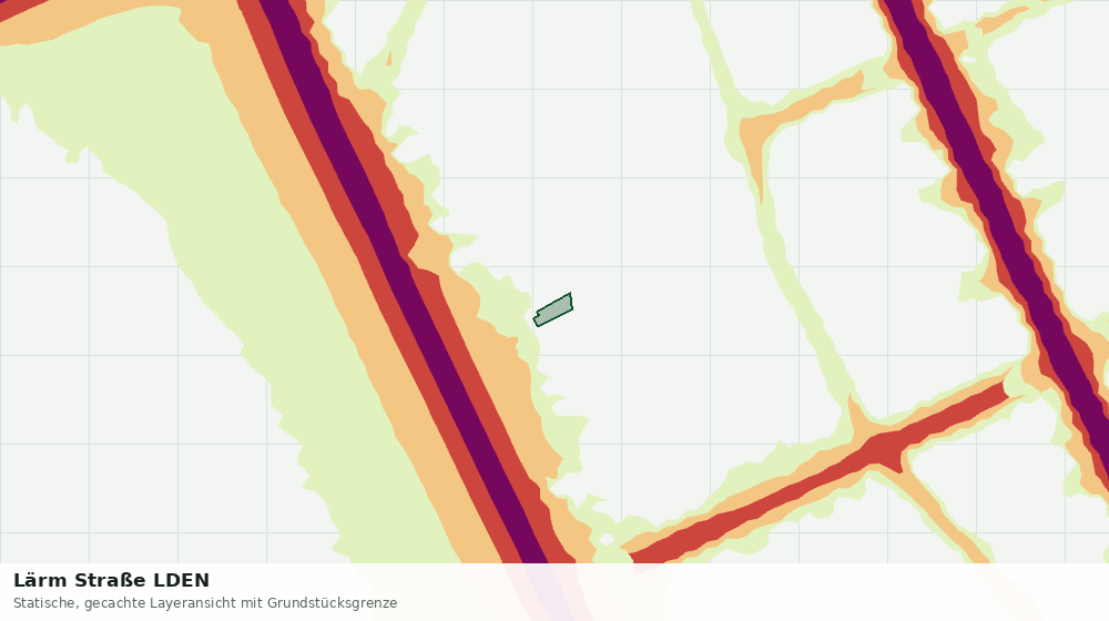 Statische Kartenansicht: Lärm Straße LDEN