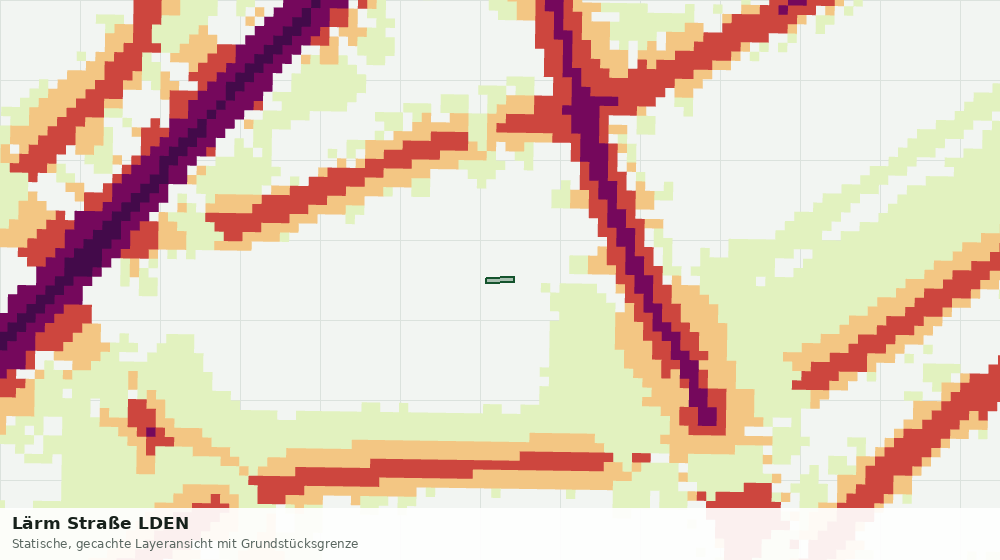 Statische Kartenansicht: Lärm Straße LDEN