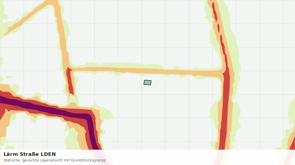 Statische Kartenansicht: Lärm Straße LDEN