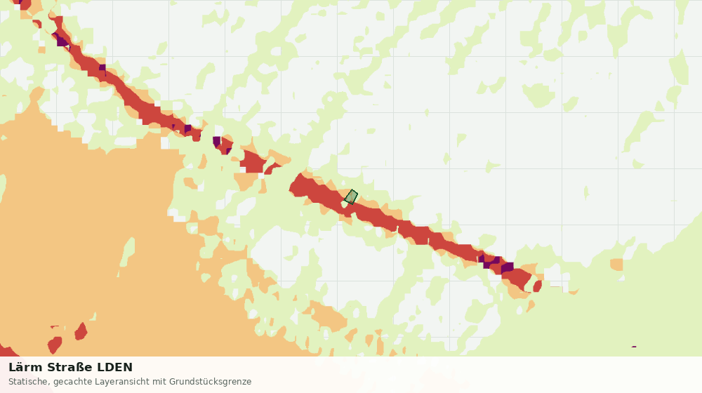 Statische Kartenansicht: Lärm Straße LDEN