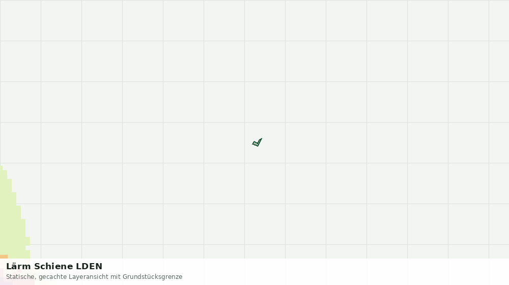 Statische Kartenansicht: Lärm Schiene LDEN