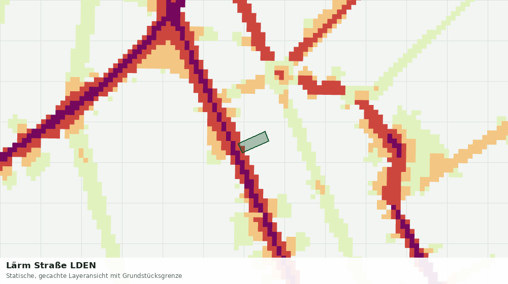 Statische Kartenansicht: Lärm Straße LDEN