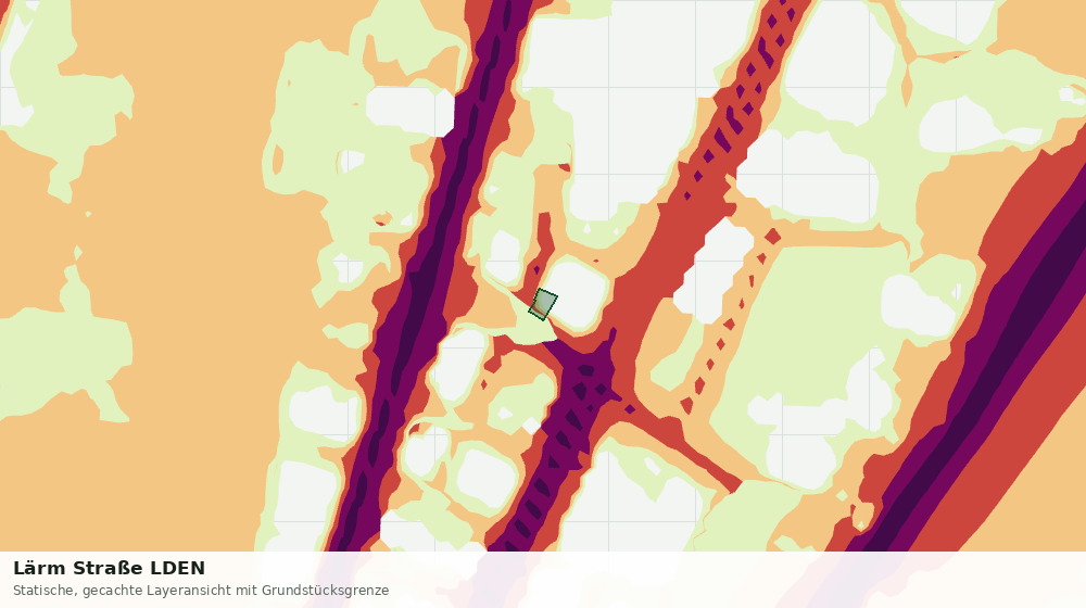 Statische Kartenansicht: Lärm Straße LDEN
