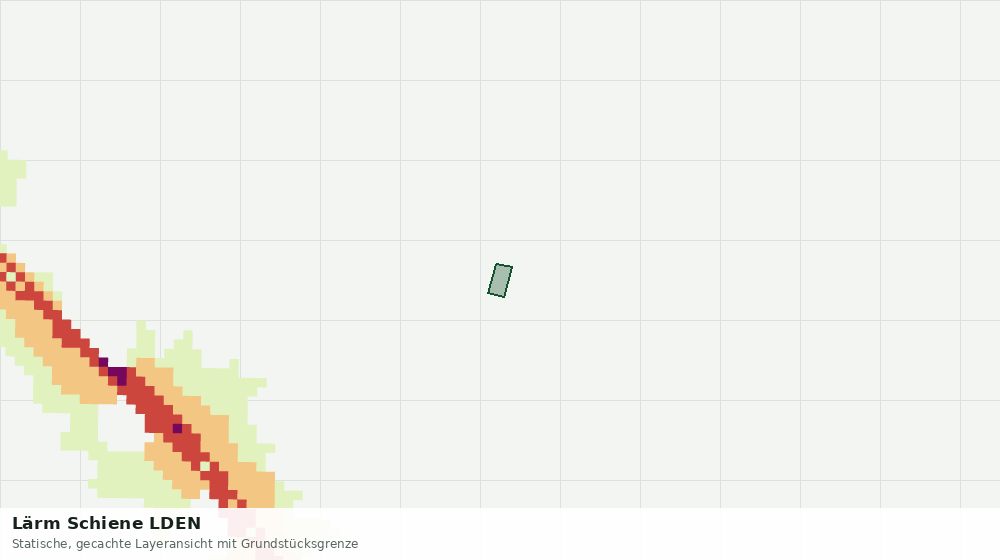 Statische Kartenansicht: Lärm Schiene LDEN