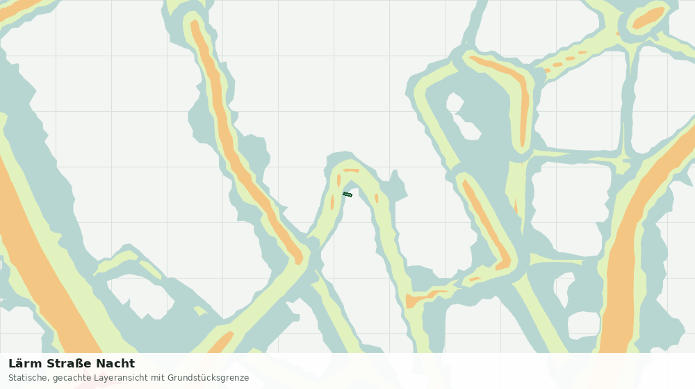 Statische Kartenansicht: Lärm Straße Nacht