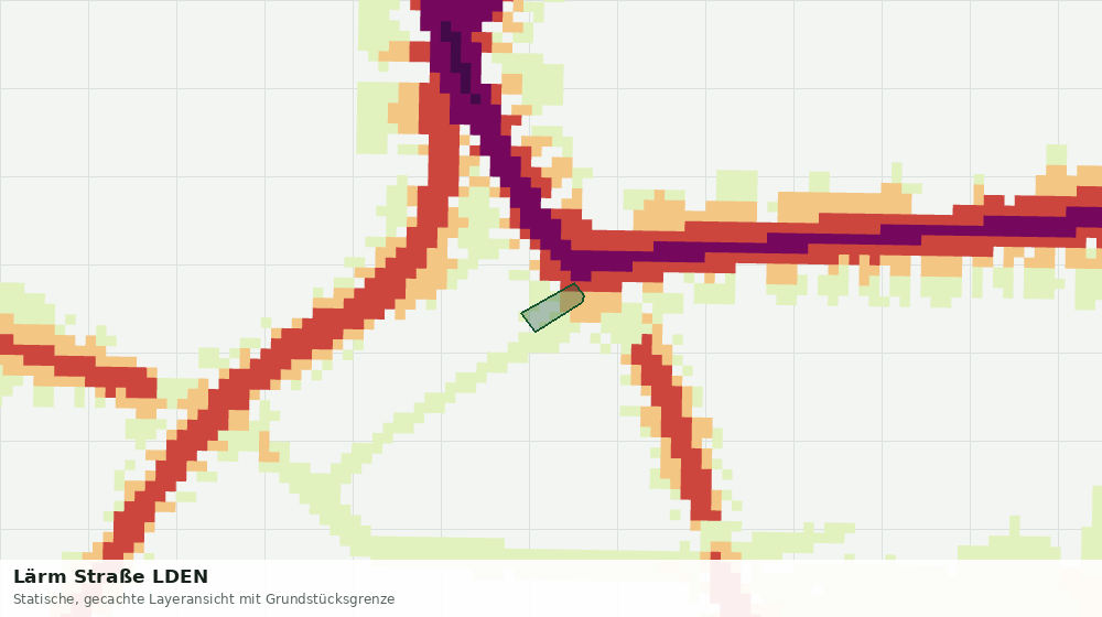 Statische Kartenansicht: Lärm Straße LDEN