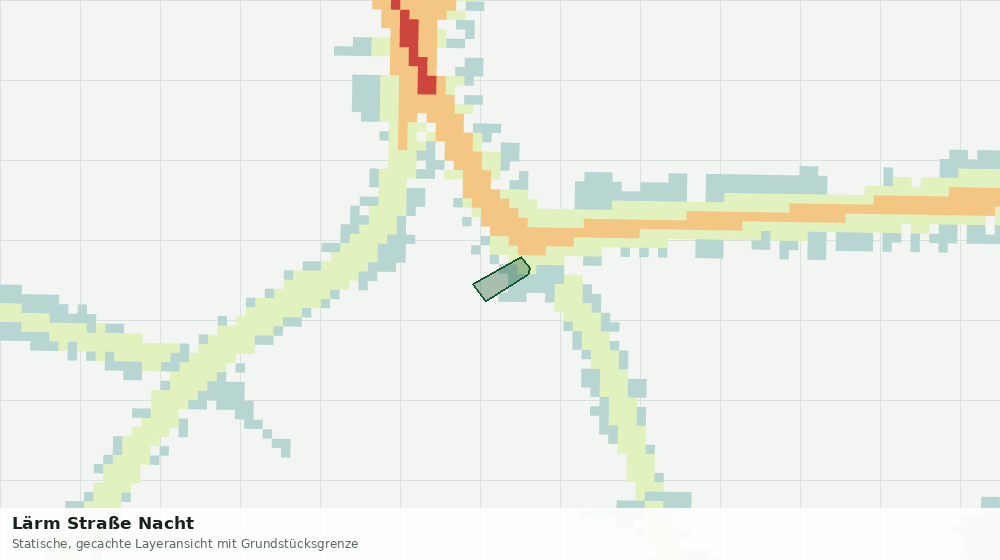 Statische Kartenansicht: Lärm Straße Nacht