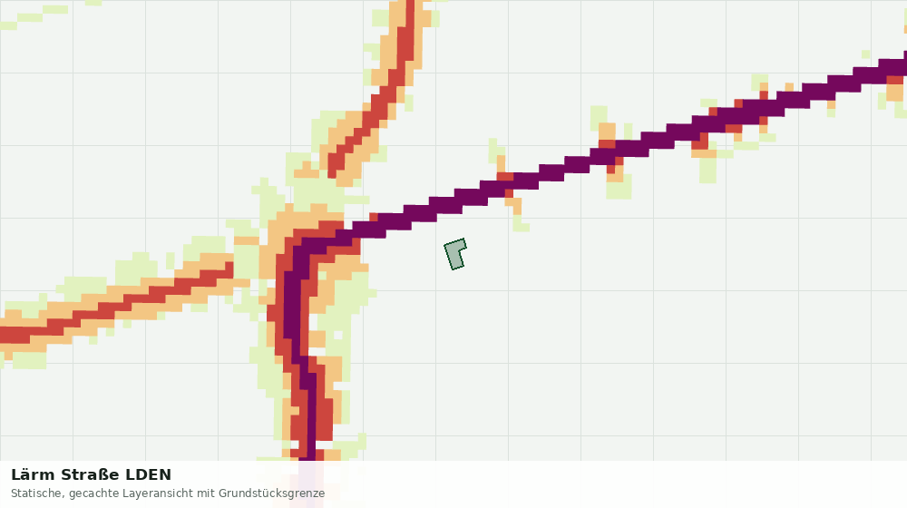 Statische Kartenansicht: Lärm Straße LDEN