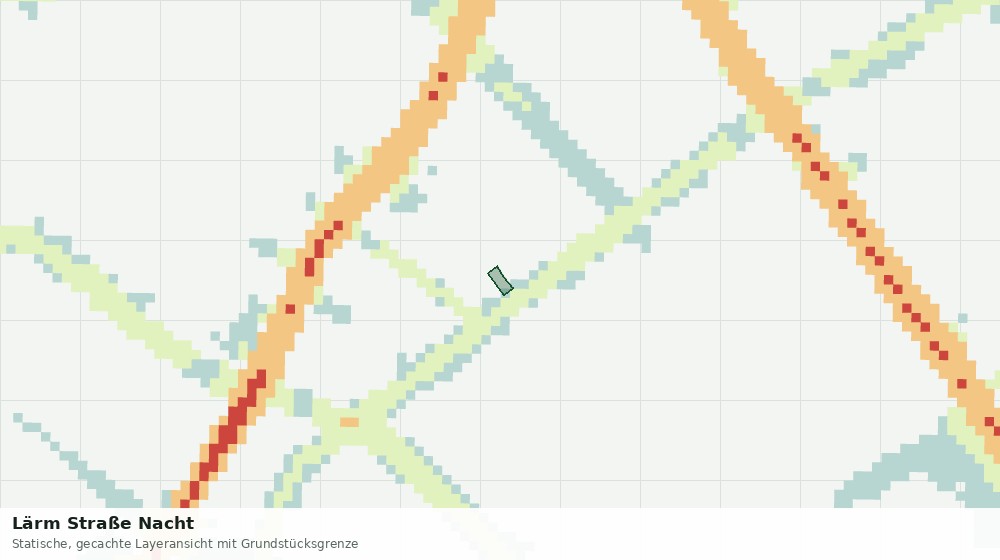 Statische Kartenansicht: Lärm Straße Nacht