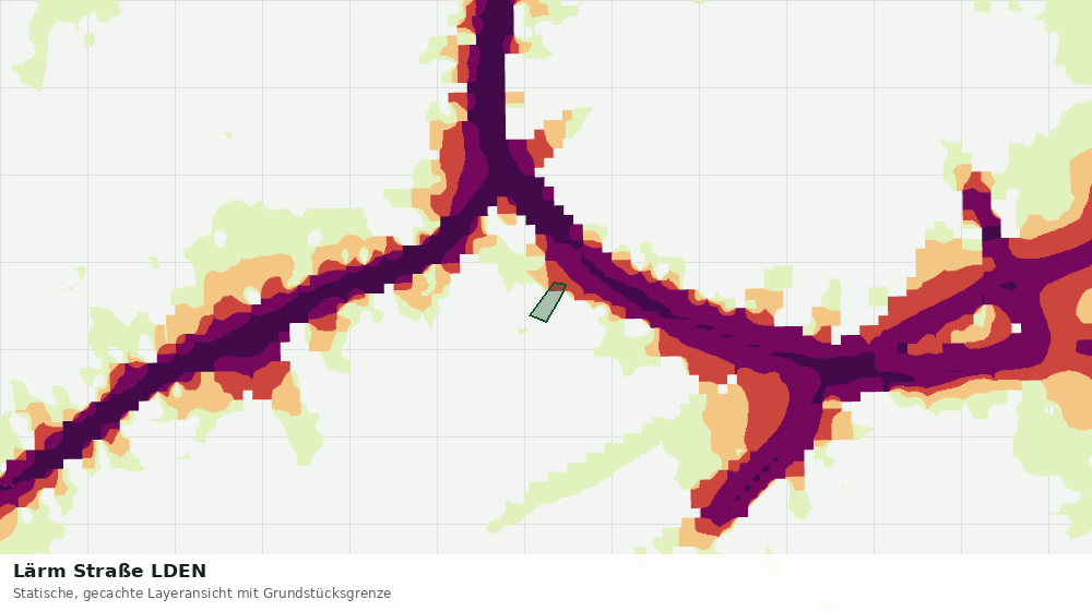 Statische Kartenansicht: Lärm Straße LDEN