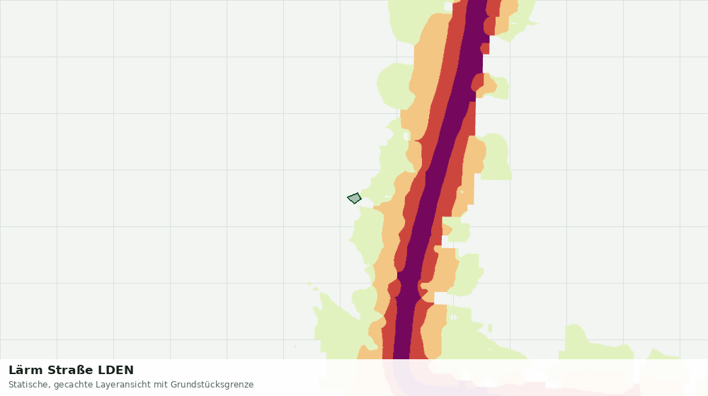 Statische Kartenansicht: Lärm Straße LDEN