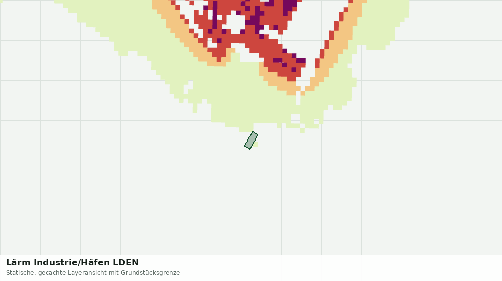 Statische Kartenansicht: Lärm Industrie/Häfen LDEN