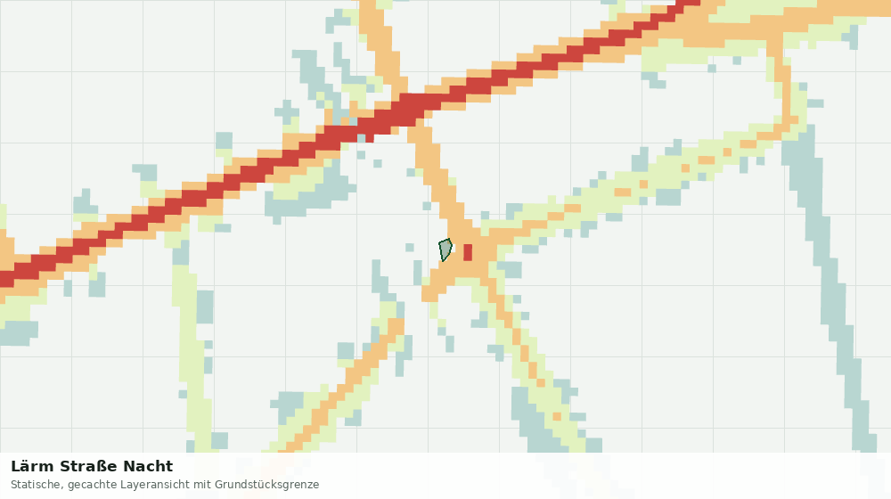 Statische Kartenansicht: Lärm Straße Nacht