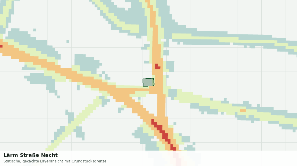 Statische Kartenansicht: Lärm Straße Nacht