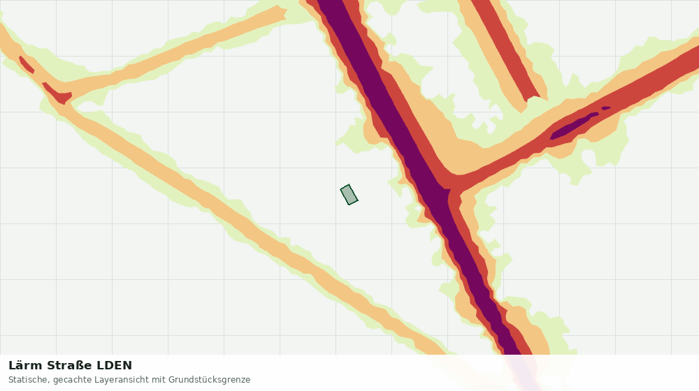 Statische Kartenansicht: Lärm Straße LDEN