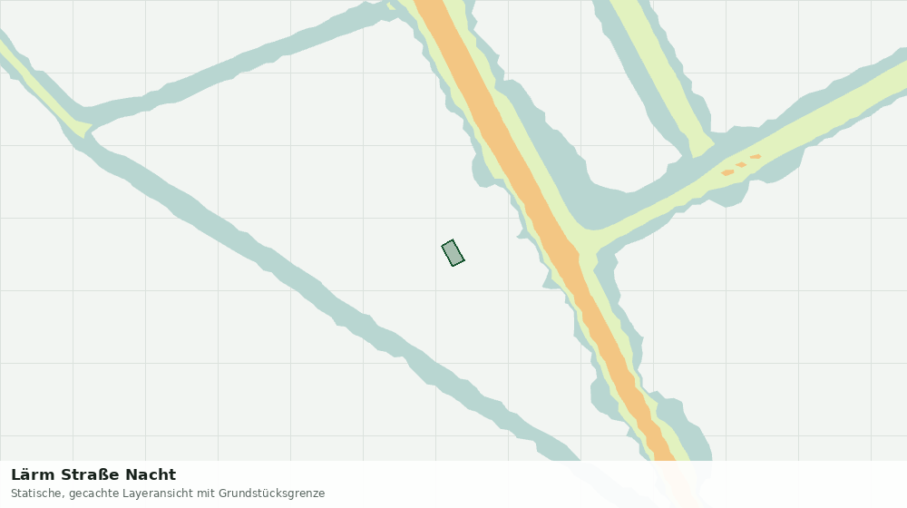 Statische Kartenansicht: Lärm Straße Nacht