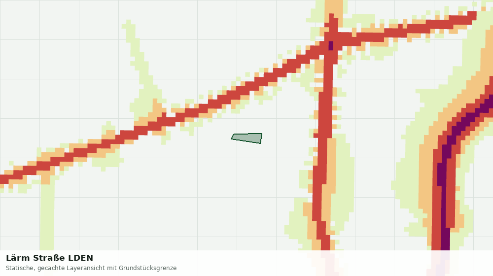 Statische Kartenansicht: Lärm Straße LDEN