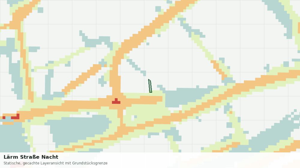 Statische Kartenansicht: Lärm Straße Nacht
