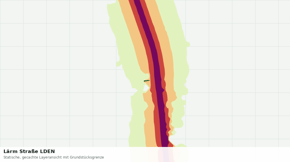 Statische Kartenansicht: Lärm Straße LDEN
