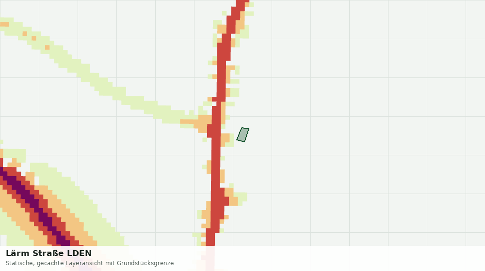 Statische Kartenansicht: Lärm Straße LDEN