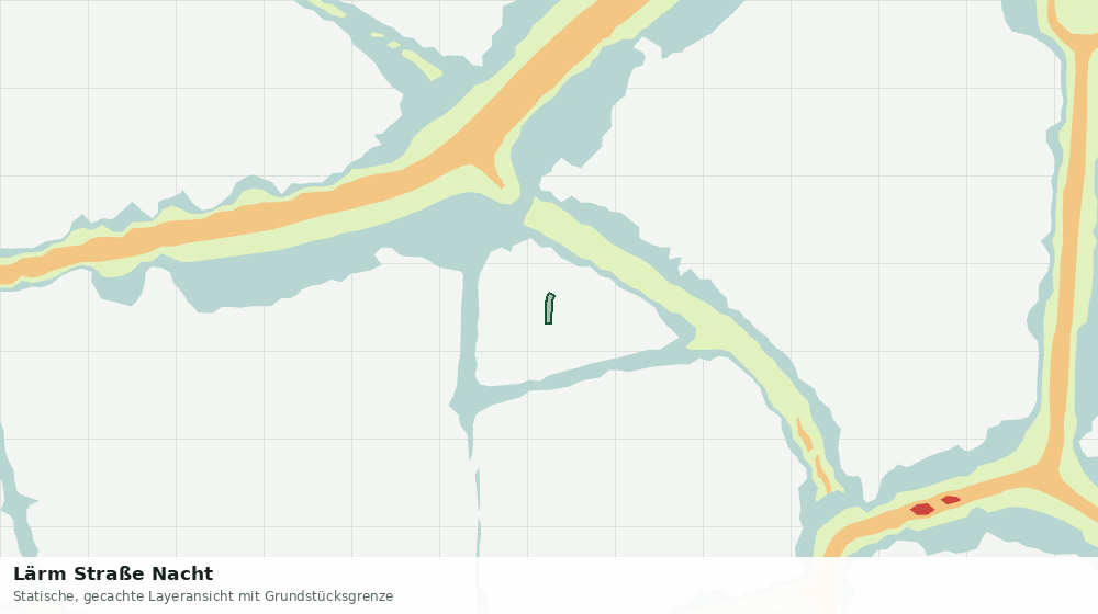 Statische Kartenansicht: Lärm Straße Nacht